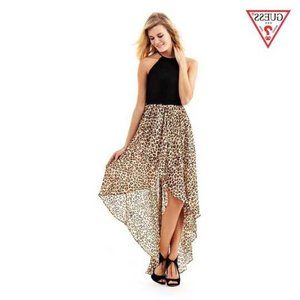 GUESS Animal Print MAXI DRESS Sz XS